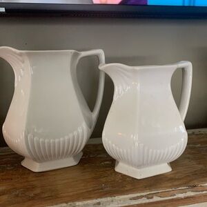 Pair of beautiful vintage water pitchers